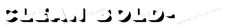 clean bold字体转换